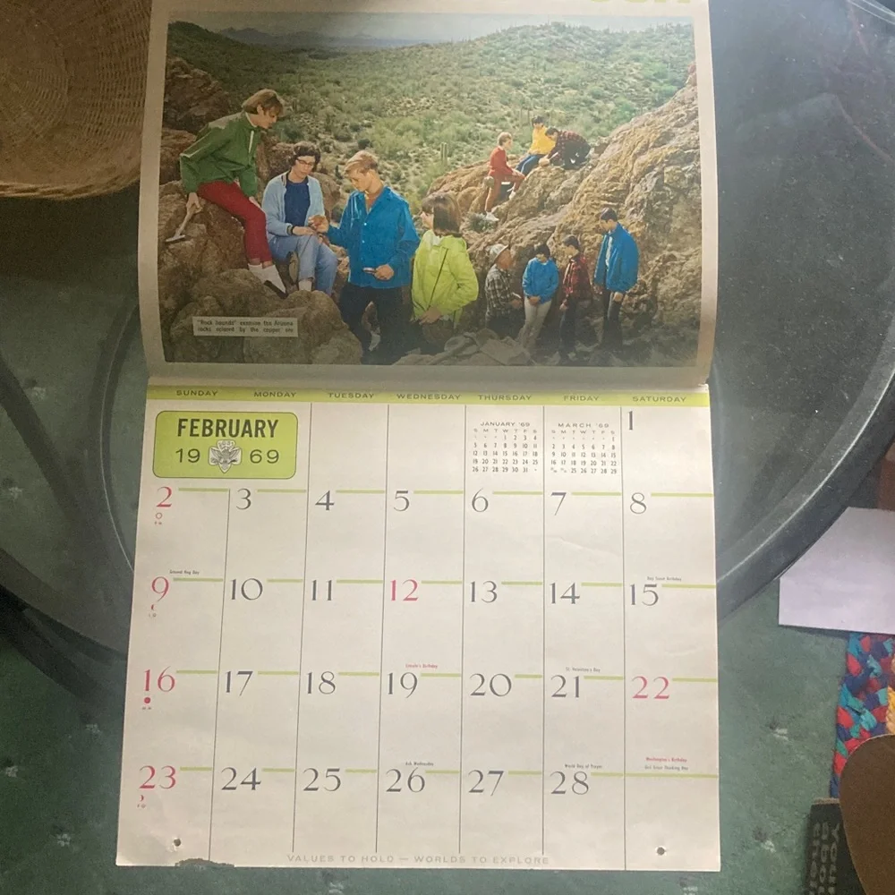 1969 Girl Scout Calendar